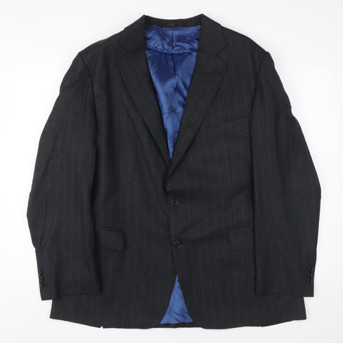 Magee Men's Black Regular Fit Tweed Blazer, Size 44R