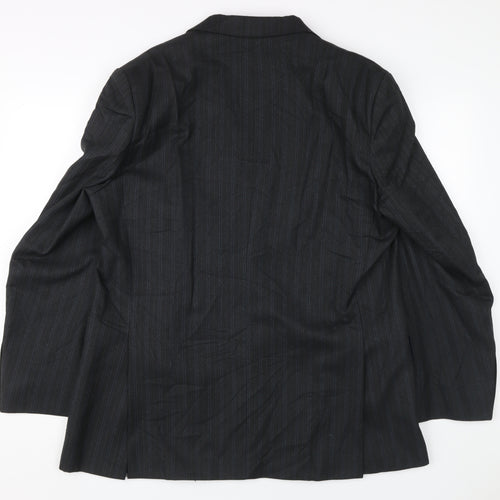 Magee Men's Black Regular Fit Tweed Blazer, Size 44R