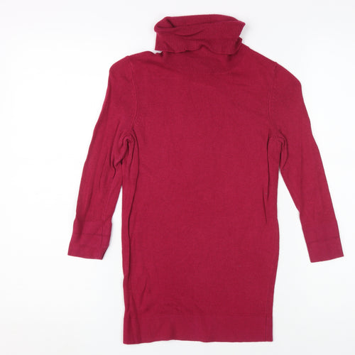 Banana Republic Red XS Unisex Kids Long Sleeve High Neck Top