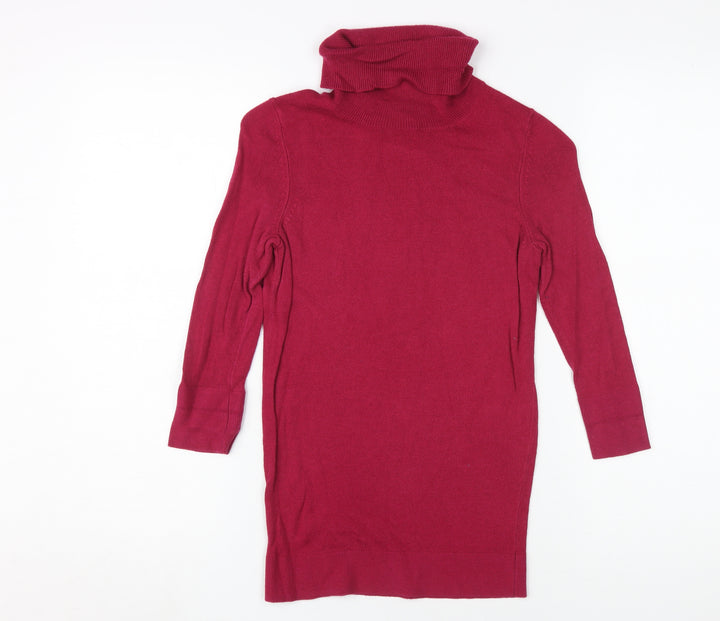 Banana Republic Red XS Unisex Kids Long Sleeve High Neck Top