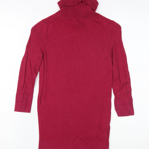 Banana Republic Red XS Unisex Kids Long Sleeve High Neck Top
