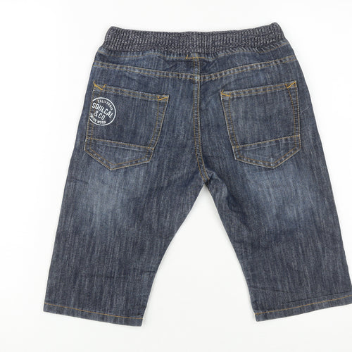 Soulcal & Co Boys Blue Cropped Jeans 9-10 Years, Elastic Waist