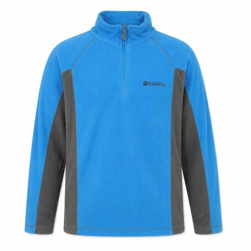 Mountain Warehouse Boys Blue Fleece 1/4 Zip Sweatshirt 9-10 Years
