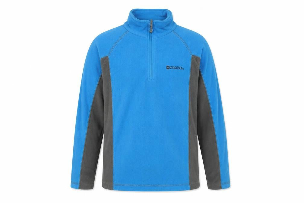 Mountain Warehouse Boys Blue Fleece 1/4 Zip Sweatshirt 9-10 Years