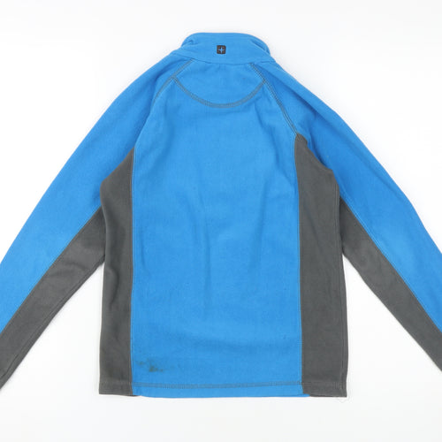 Mountain Warehouse Boys Blue Fleece 1/4 Zip Sweatshirt 9-10 Years