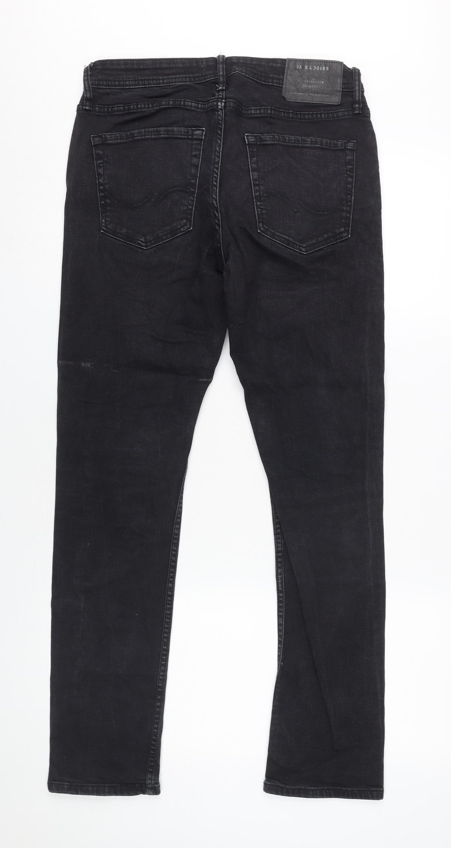 Jack & Jones Men's Black Skinny Jeans, Size 30