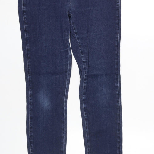 Reiss Women's Blue Skinny Jeans Size 10 Elastic Waist