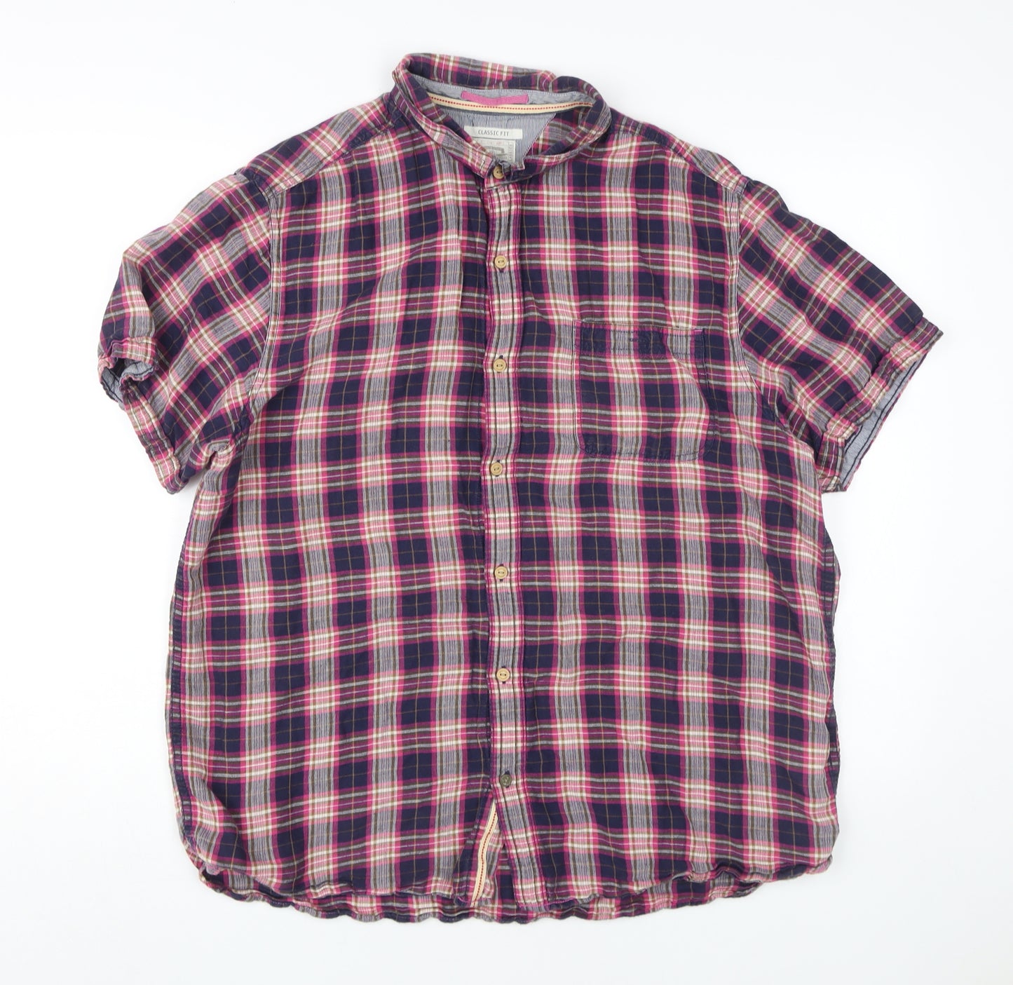 White Stuff Men's L Multicoloured Classic Fit Plaid Shirt