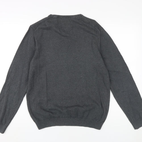 s.Oliver Men's Grey Medium Pullover Jumper