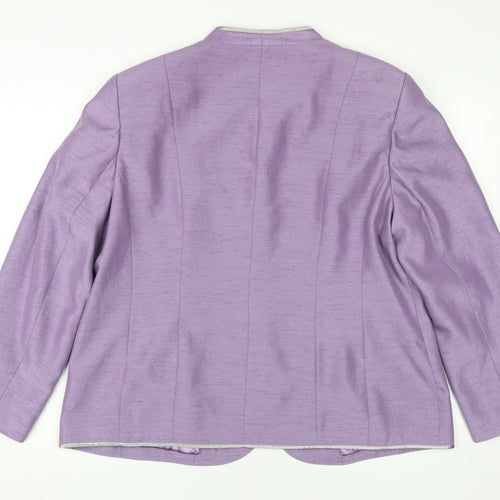Jacques Vert Women's Purple Blazer, UK Size 20, Formal
