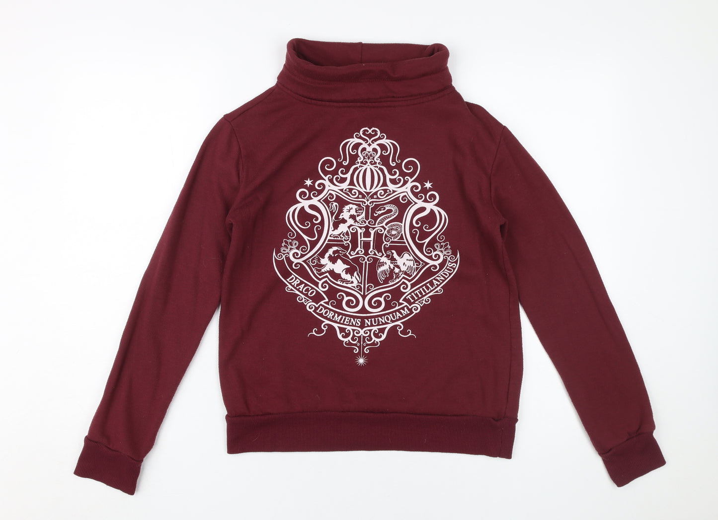 Harry Potter Women's Burgundy Sweatshirt Size 8