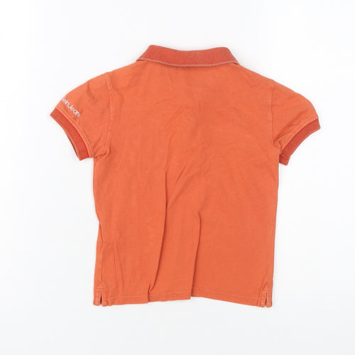 Calvin Klein Boys Orange Polo Shirt Size 3 Years