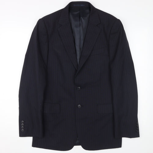 Jaeger Men's Black Striped Blazer 38R Formal
