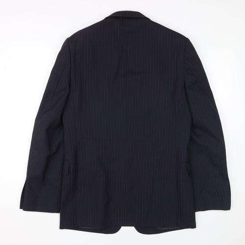 Jaeger Men's Black Striped Blazer 38R Formal