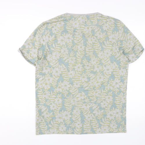 Ted Baker Men's Floral T-Shirt, Multicoloured, Size 5