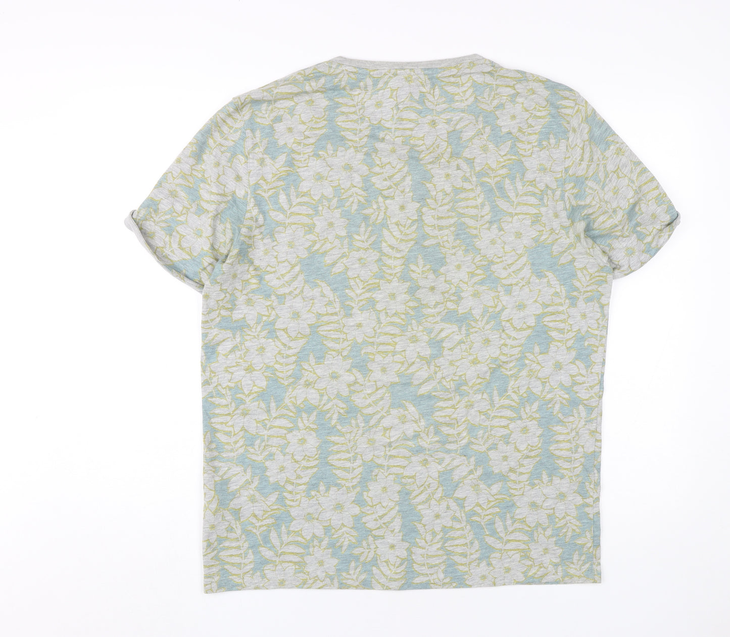 Ted Baker Men's Floral T-Shirt, Multicoloured, Size 5