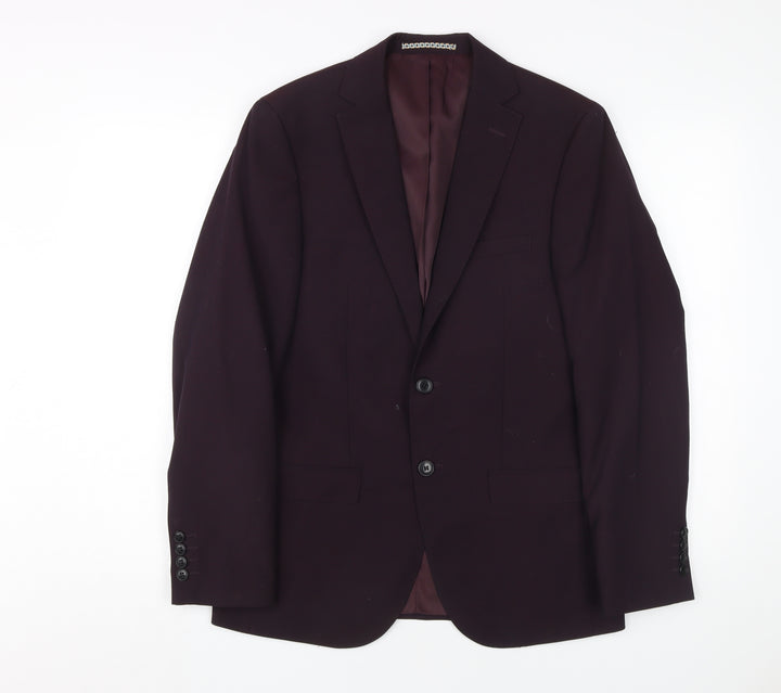 Moss London Men's Purple Blazer Size 38 Regular Fit