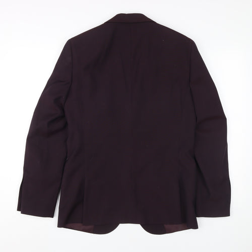 Moss London Men's Purple Blazer Size 38 Regular Fit