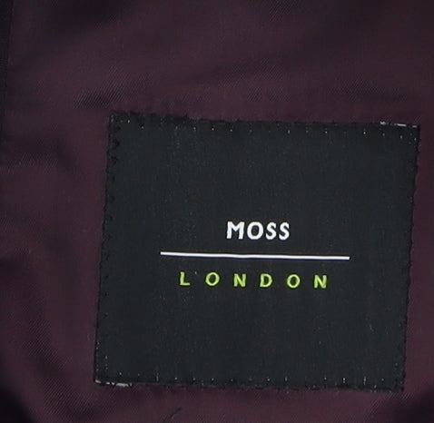 Moss London Men's Purple Blazer Size 38 Regular Fit