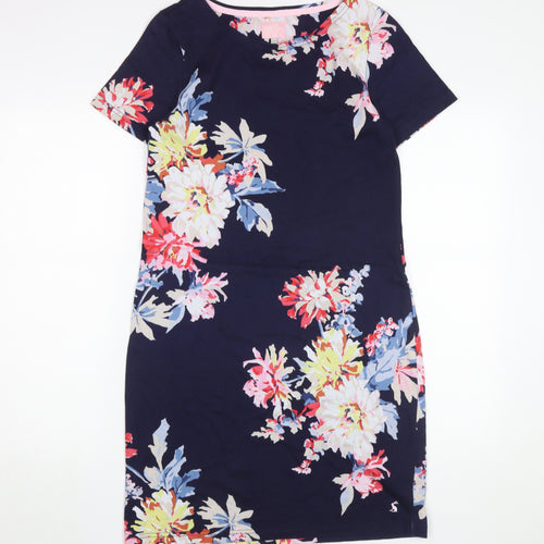 Joules Women's Multicoloured Floral Shift Dress Size 10