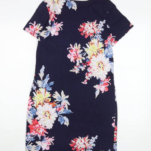 Joules Women's Multicoloured Floral Shift Dress Size 10
