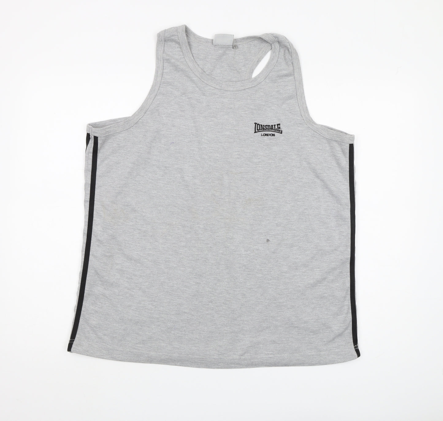 Lonsdale Men’s Grey Sleeveless T-Shirt L