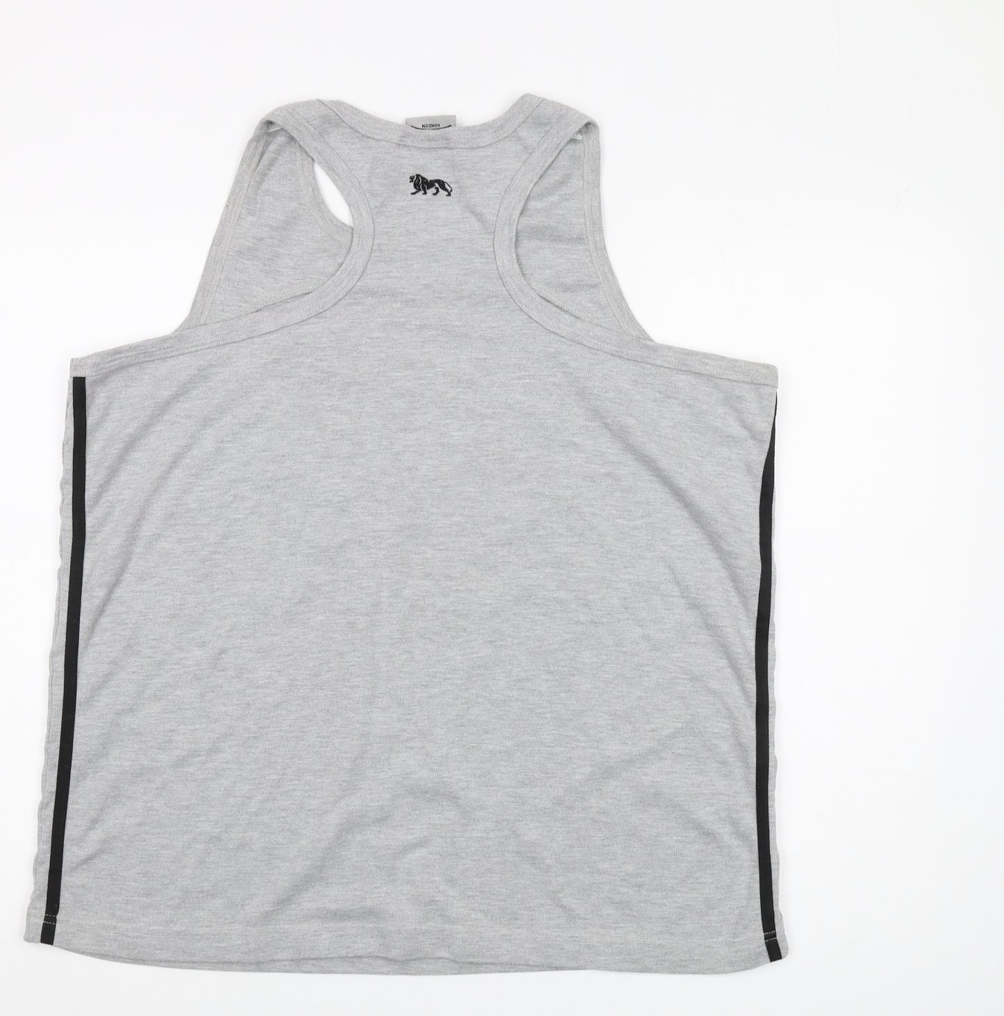 Lonsdale Men’s Grey Sleeveless T-Shirt L