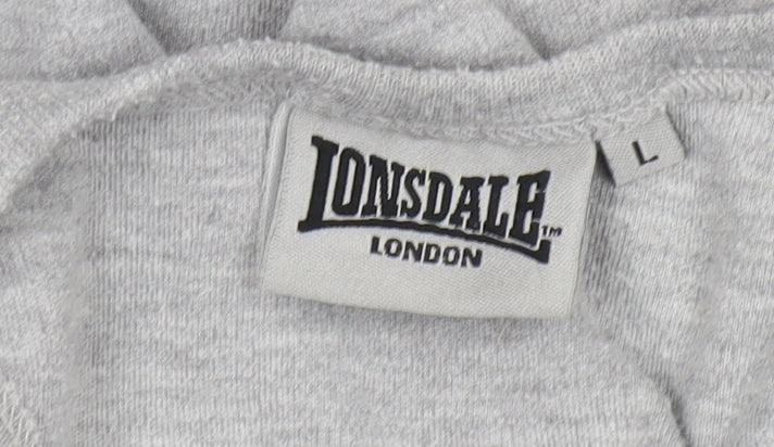 Lonsdale Men’s Grey Sleeveless T-Shirt L
