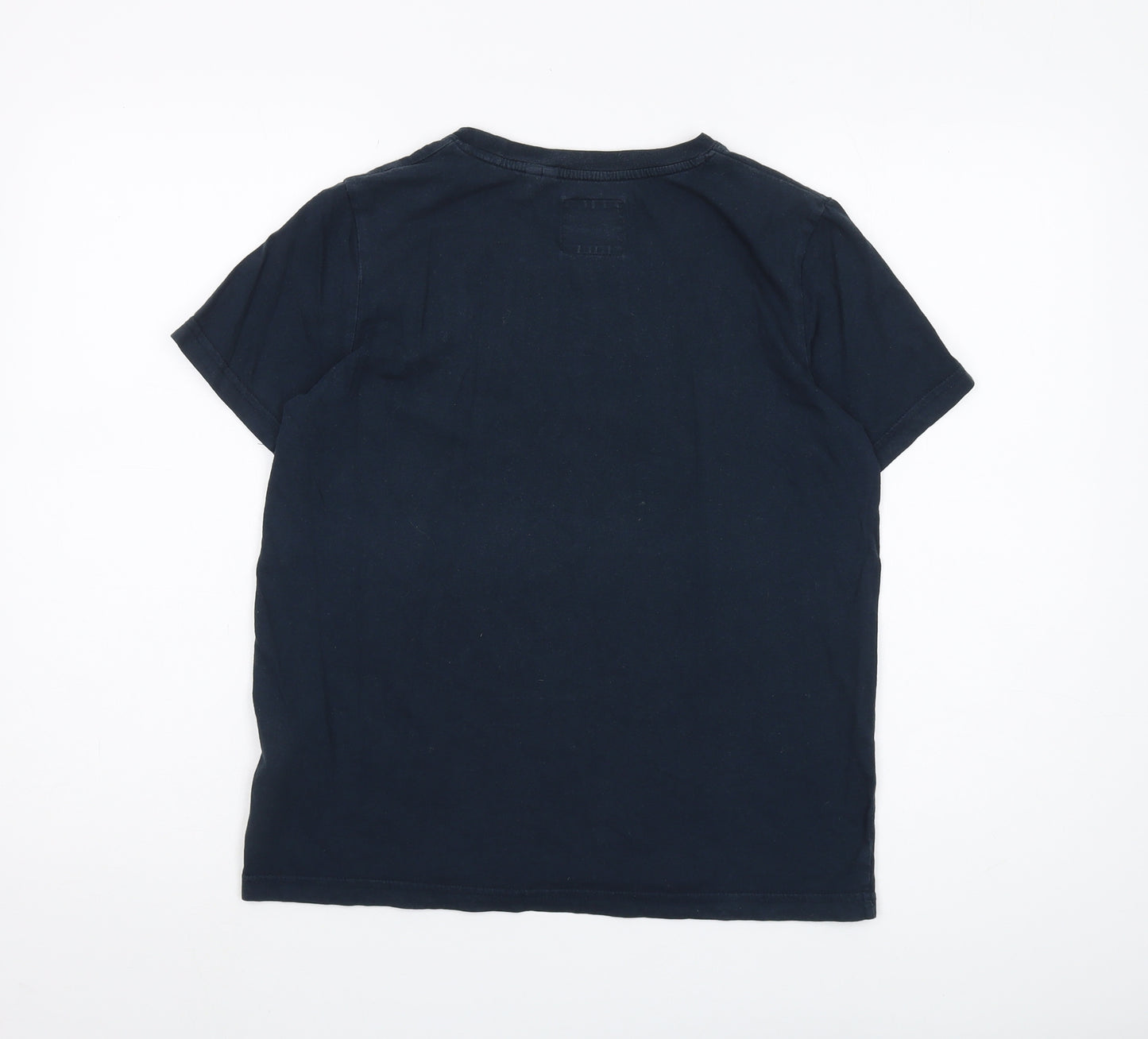 Superdry Unisex Blue T-Shirt UK 8 Casual Classic