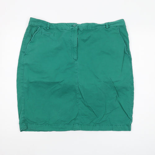 Marks and Spencer Women's Green Pencil Skirt Size 20