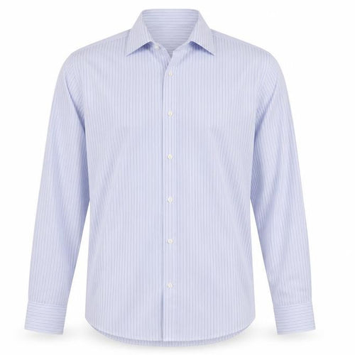 Dehavilland Men's Blue Striped 16.5 Casual Shirt