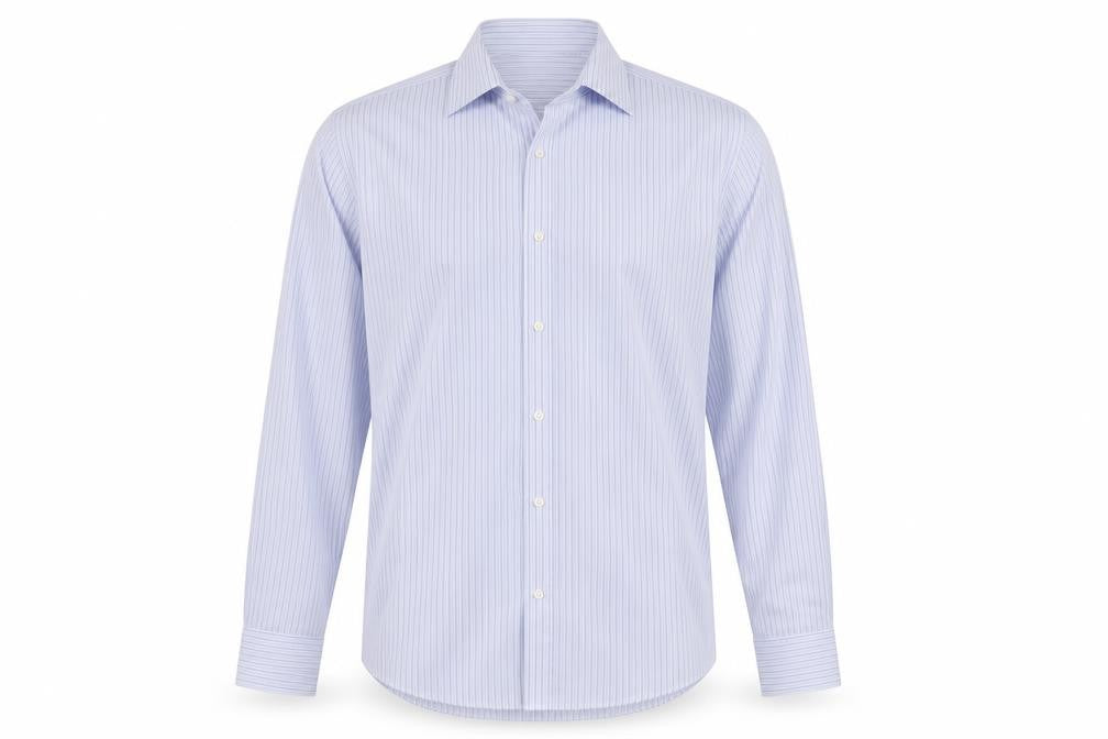 Dehavilland Men's Blue Striped 16.5 Casual Shirt