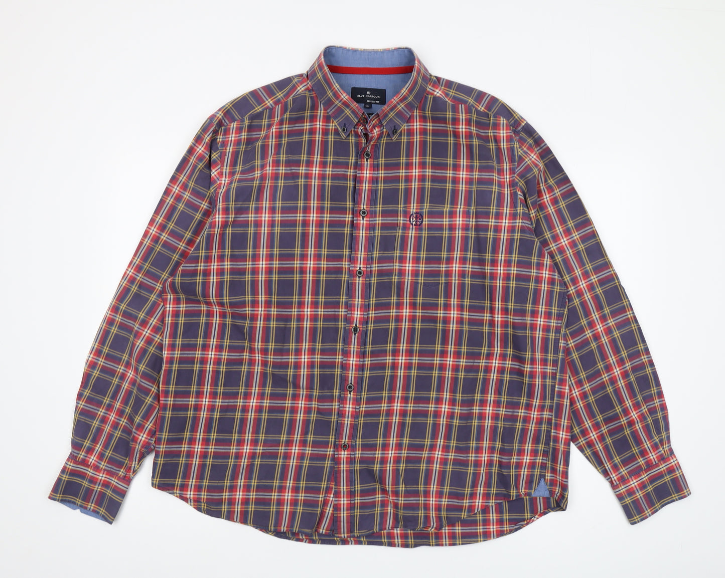 Blue Harbour Men's Multicoloured Plaid Shirt XL