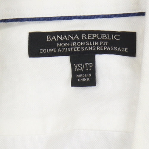 Banana Republic Men's White XS Slim Fit Shirt