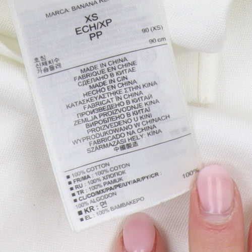 Banana Republic Men's White XS Slim Fit Shirt