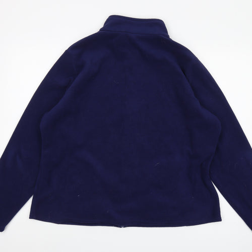 Marks and Spencer Blue Women's Fleece Jacket Size 22