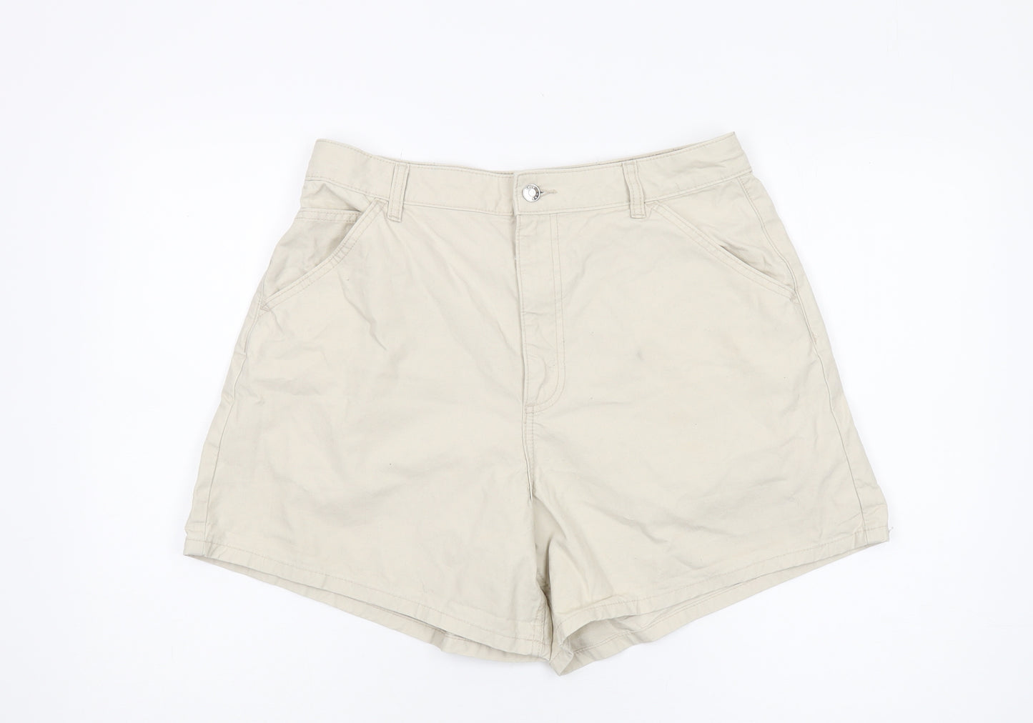 ASOS Women’s Beige Chino Shorts Size 14 Cotton