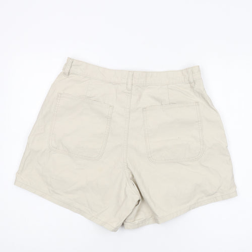 ASOS Women’s Beige Chino Shorts Size 14 Cotton