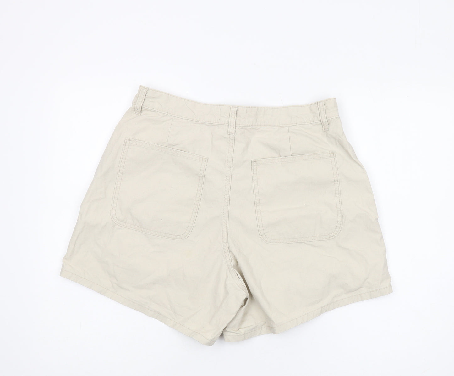 ASOS Women’s Beige Chino Shorts Size 14 Cotton