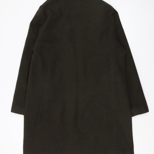 New Look Women's Green Overcoat Size 14 Regular Fit
