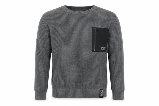 H&M Boys Grey Pullover Jumper, Size 12 Years, Crew Neck
