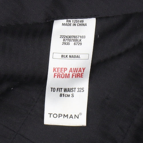 Topman Men's Black Dress Pants, Size S, Formal
