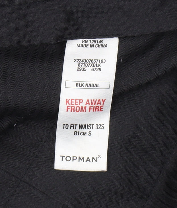 Topman Men's Black Dress Pants, Size S, Formal