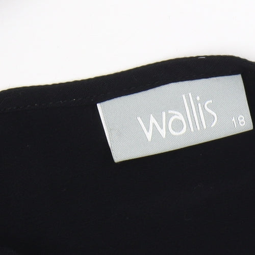 Wallis Women's Black Sleeveless Blouse Size 18