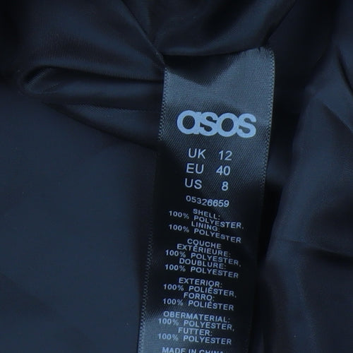 ASOS Gold Windbreaker Jacket Women Size 12 Casual Hooded