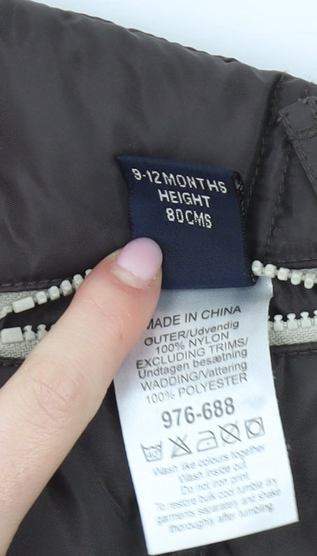 Next Brown Unisex Baby Puffer Vest 9-12 Months