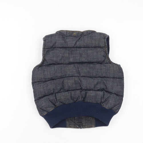 H&M Unisex Baby Grey Puffer Vest 12 Months Casual Sleeveless