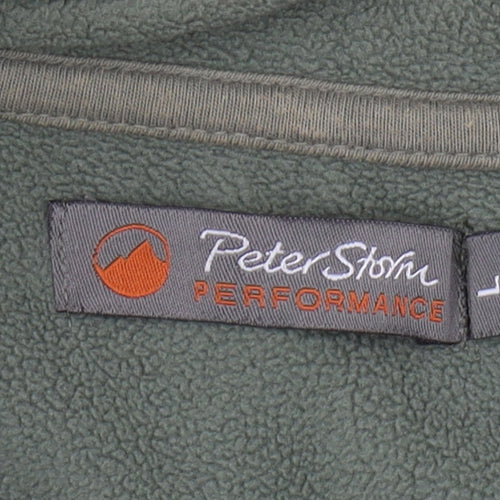 Peter Storm Men's Green Fleece 1/4 Zip Sweatshirt L