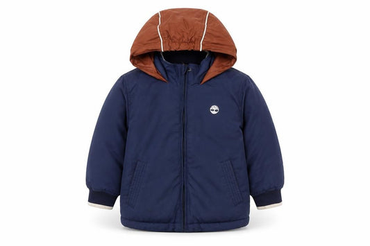 Timberland Boys Blue Puffer Jacket, 2 Years, Hooded, Winter