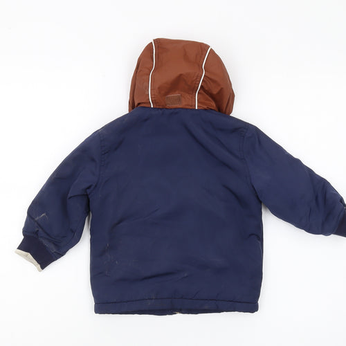 Timberland Boys Blue Puffer Jacket, 2 Years, Hooded, Winter